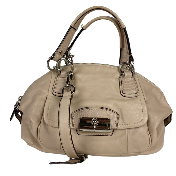 Coach Handbags - Coach Blush Pink Kristen 19296 Top Handle Satchel Crossbody Bag